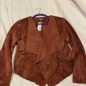 Market & Spruce Faux Suede Drape Jacket stitchfix